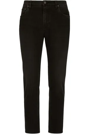 Dolce & Gabbana Logo-appliqu?? tapered-leg jeans