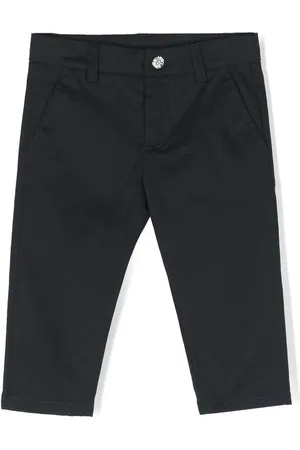 Roberto Cavalli Monogram-patch cotton trousers