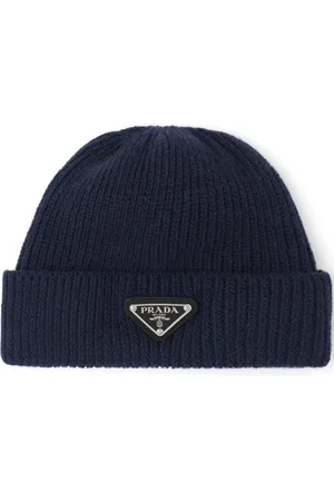 Prada Triangle-logo wool-cashmere beanie