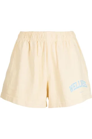 Sporty & Rich Wellness-print cotton shorts