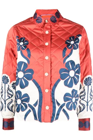 La DoubleJ Edie floral-print quilted jacket