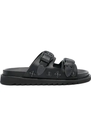 TOGA PULLA Stud-embellished leather slides