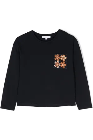 Chloé Floral-embroidered organic cotton T-shirt