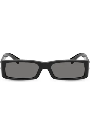 Dolce & Gabbana Re-Edition logo-plaque rectangle-frame sunglasses