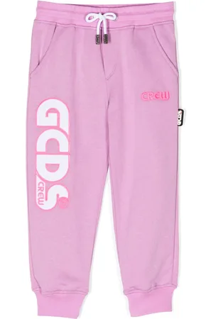 GCDS Logo-print cotton track pants