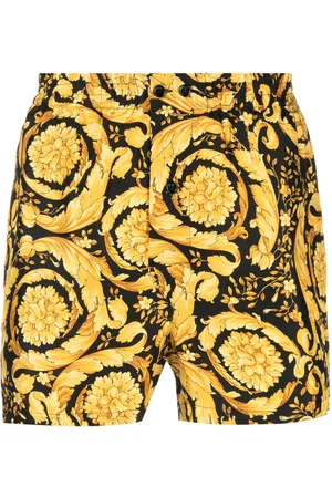 VERSACE Barocco-print silk shorts
