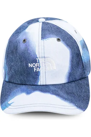 Supreme X The North Face bleached denim print 6-panel cap