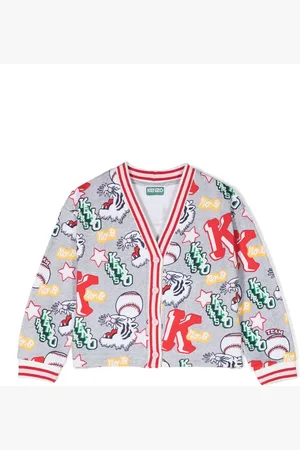 Kenzo Varsity Tiger-print cardigan