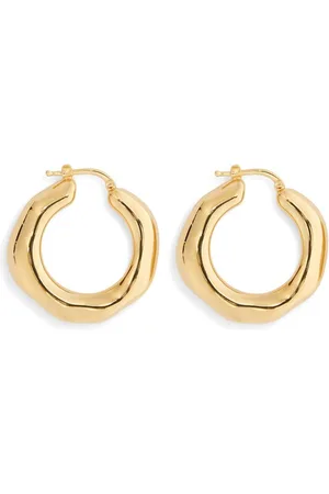Jil Sander Sculpted hoop design earrings