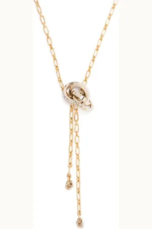 Lanvin Link pendant chain necklace