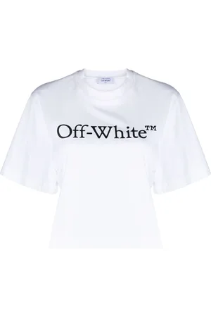 OFF-WHITE Big Logo Bookish cropped T-shirt