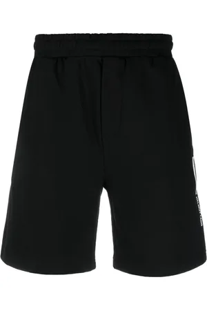 Helmut Lang Logo-print cotton track shorts