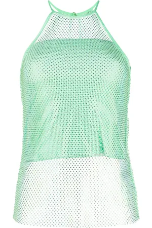 Patrizia Pepe Rhinestone-embellished sleeveless top