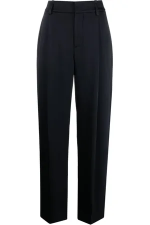 Vince Box-pleat high-waisted trousers