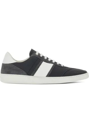 Salvatore Ferragamo Logo-embossed leather sneakers