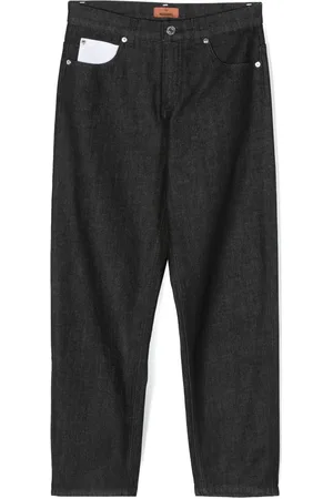 Missoni Logo-embroidered mid-rise tapered-leg jeans