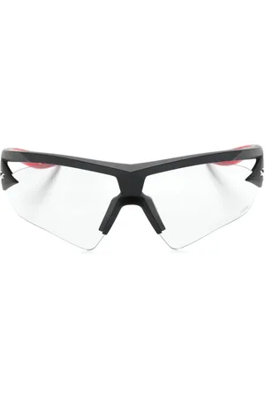 PUMA Logo-plaque oversize-frame sunglasses