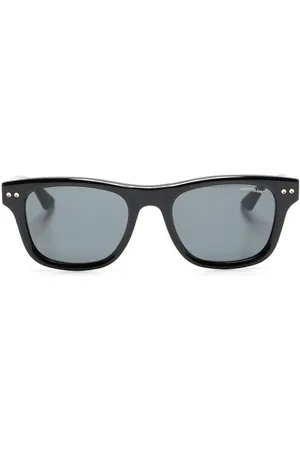 Montblanc Logo-plaque square-frame sunglasses