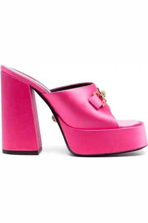 VERSACE Aevitas 120mm satin platform sandals