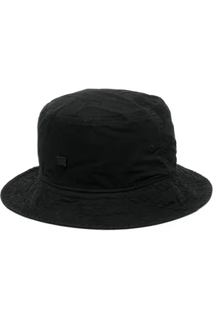 Acne Studios Face-embroidered cotton bucket hat