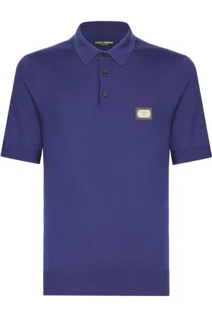 Dolce & Gabbana Logo-tag virgin-wool polo shirt