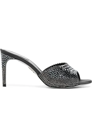 RENE CAOVILLA 70mm crystal-embellished leather sandals