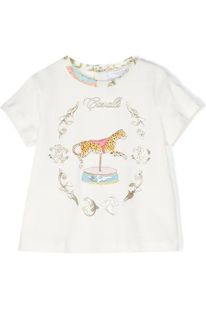 Roberto Cavalli Carousel-print cotton T-shirt