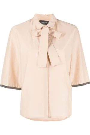 Fabiana Filippi Contrast-trim short-sleeve shirt