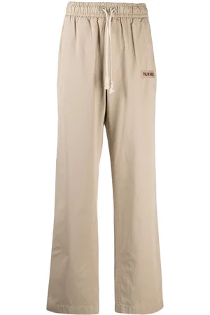 Palm Angels Side-stripe straight-leg trousers