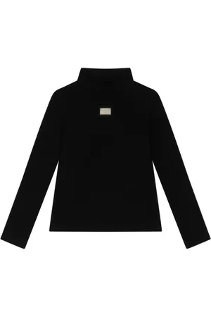 Dolce & Gabbana Logo-plaque stretch-cotton sweater