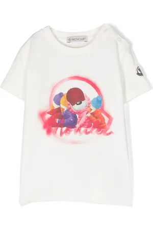 Moncler Graphic-print cotton-blend T-shirt