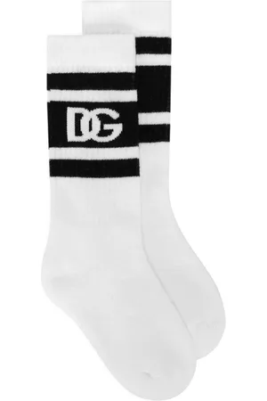 Dolce & Gabbana Logo-print stretch-cotton socks