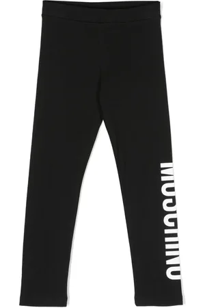 Moschino High-waisted logo-print leggings