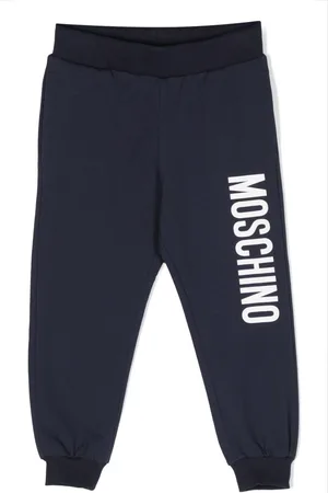 Moschino Logo-print stretch-cotton track pants