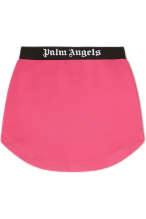 Palm Angels Logo-print cotton skirt