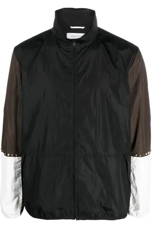 VALENTINO GARAVANI Rockstud-embellished colour-block jacket
