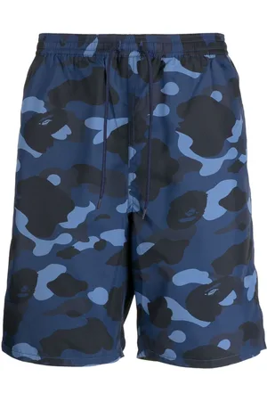 A Bathing Ape Camouflage-pattern drawstring shorts