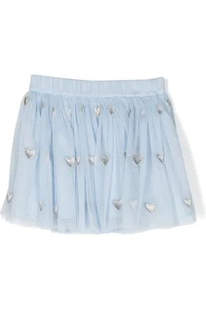 Stella McCartney Heart-motif embroidered skirt