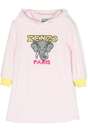 Kenzo Graphic-print hooded dress