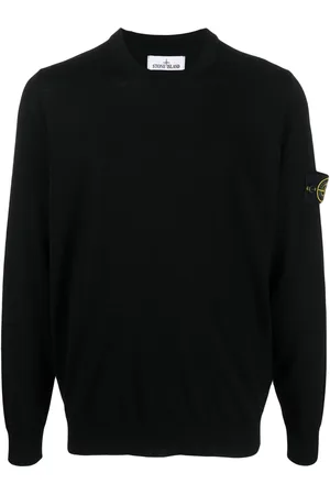 Stone Island Compass-patch virgin wool jumper