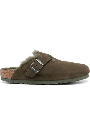 Birkenstock Boston VL suede slides