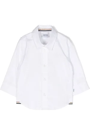 HUGO BOSS Logo-embroidered cotton shirt