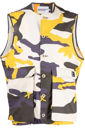 The Power for the People X Levi Kiss Camo cotton gilet