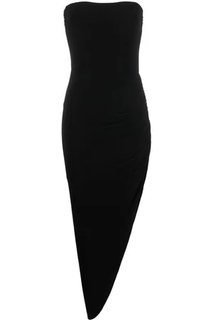 Norma Kamali Strapless asymmetric bodycon dress