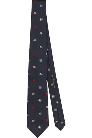Etro Logo-jacquard silk tie