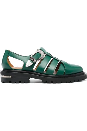 TOGA VIRILIS Cut-out leather sandals