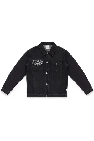 MARCELO BURLON Bandana Insert denim jacket