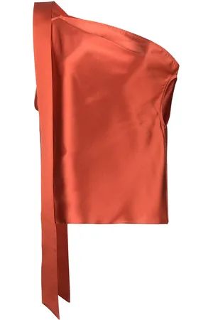 Michelle Mason Silk off-shoulder top