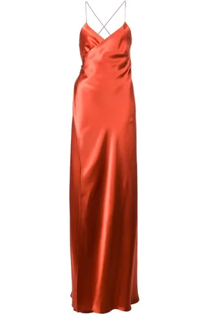 Michelle Mason Strappy wrap gown
