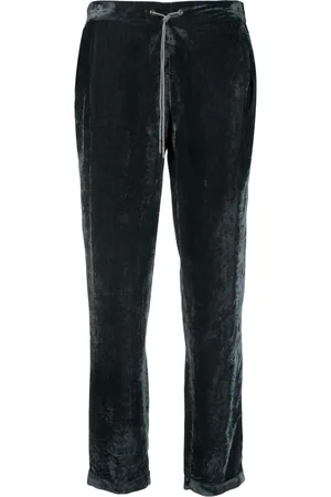 Fabiana Filippi Drawstring-waist velvet trousers